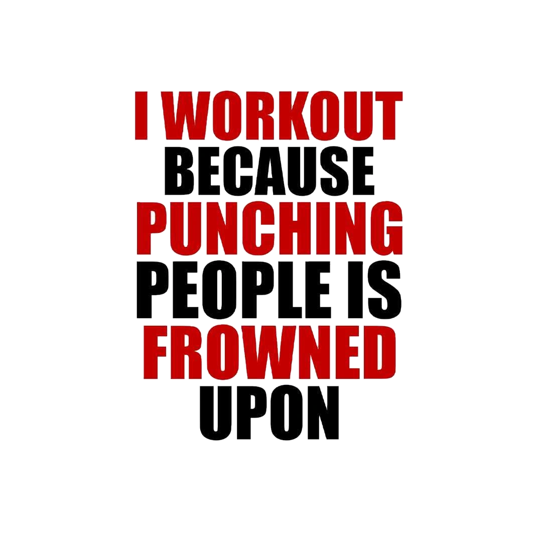 I Workout Because Sticker